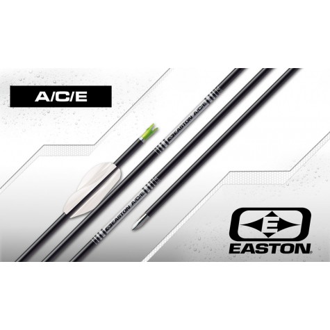 Easton ACE Arrows with Beiter Pin Nocks & EP49 Points (set of 12) : ES51Carbon ArrowsES51 3FL 12 R